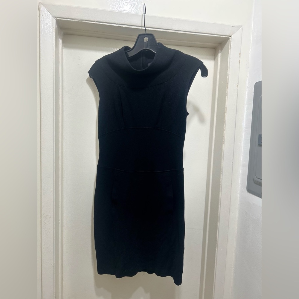 Bebe Dress Mini Black Sleeveless Cowl Neck Sheath Women’s Small Bodycon Chic Y2K